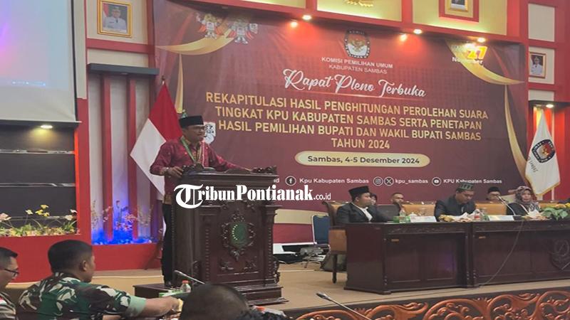 Hadiri Pleno Rekapitulasi Suara, Wakil Ketua DPRD Sambas Ferdinan Syolihin Apresiasi PPK