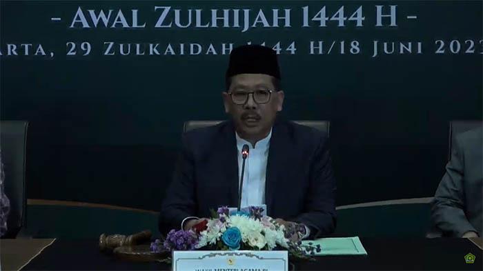 Wamen Agama RI Umumkan 1 Zulhijjah 1444 H Jatuh Hari Selasa 20 Juni 2023 Lebaran Haji Resmi Beda