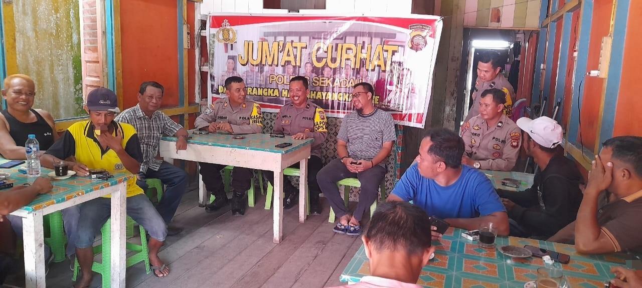 Polres Sekadau Sampaikan Ops Bina Karuna Kapuas II di Kegiatan Jumat Curhat