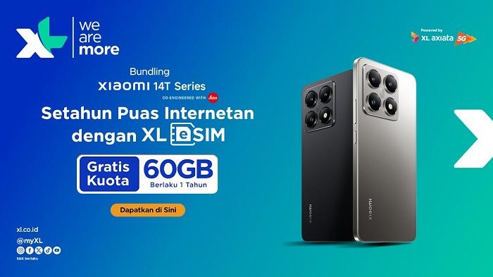 XL Axiata Hadirkan Bundling eSIM Prepaid dengan Xiaomi 14T Series
