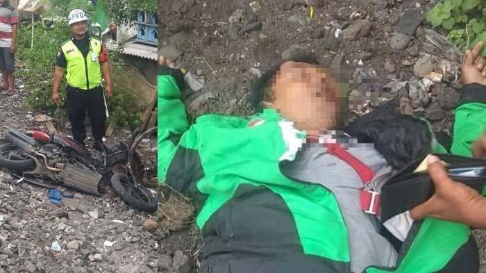 Motor Terlempar hingga 10 Meter, Begini Kondisi Driver Ojek Online Usai Ditabrak Kereta Api