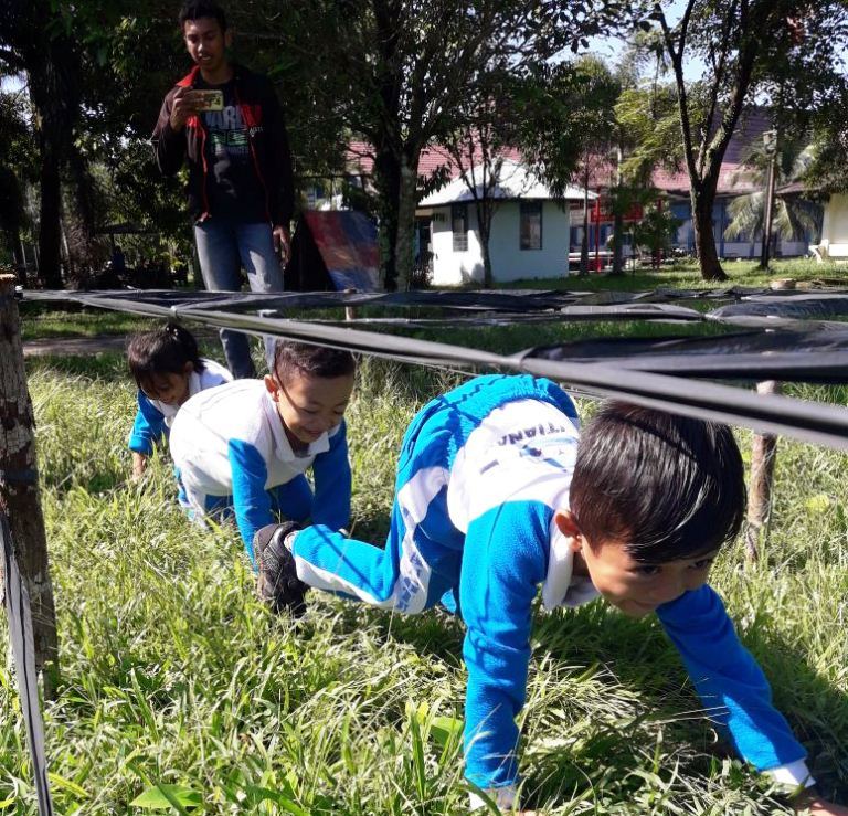 Latih Keterampilan Anak, Lantamal XII Pontianak Gelar Out Bond untuk Anak TK Hang Tuah VI