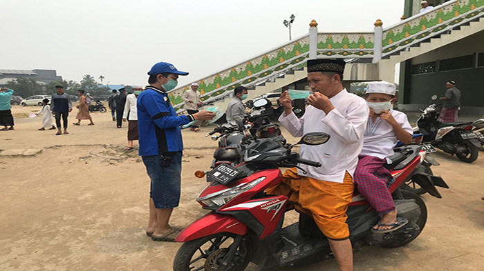 Selan Aktif Dalam Penanggulangan Api Karhutla, BPAS Bagikan 4.000 Masker Gratis