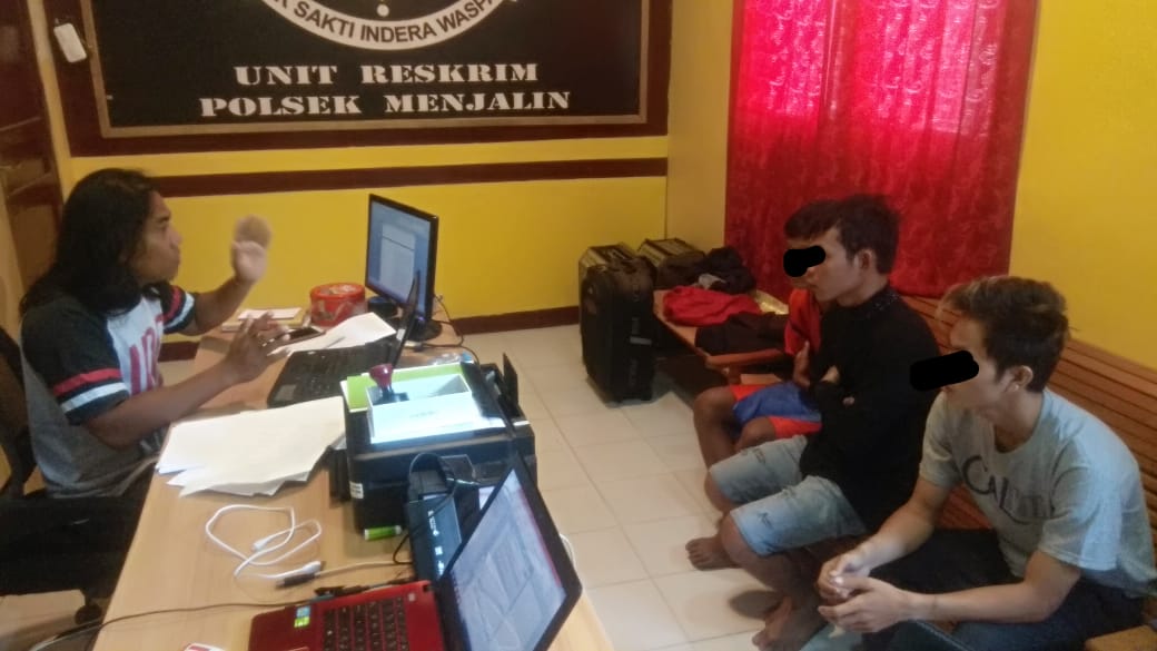 Polsek Menjalin Berhasil Ungkap Pelaku Pencurian Toko Sembako Sinar Baru Menjalin