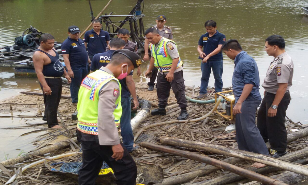 Polres Mempawah Tertibkan Aktifitas Peti di Lokasi Cagar Budaya