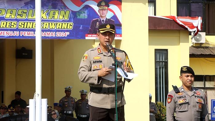 Gelar Ops Zebra Kapuas 2023, Berikut Arahan Kapolres Singkawang Kepada Personel