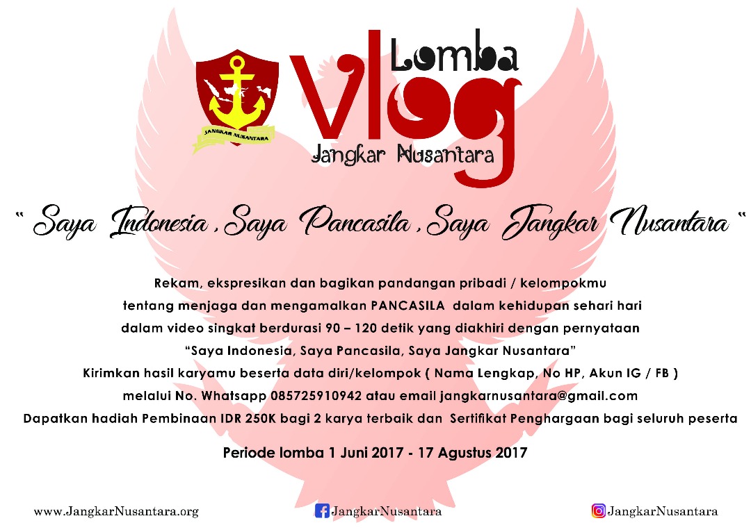 Sambut Hari Lahir Pancasila, Jangkar Nusantara Adakan Lomba Membuat Vlog