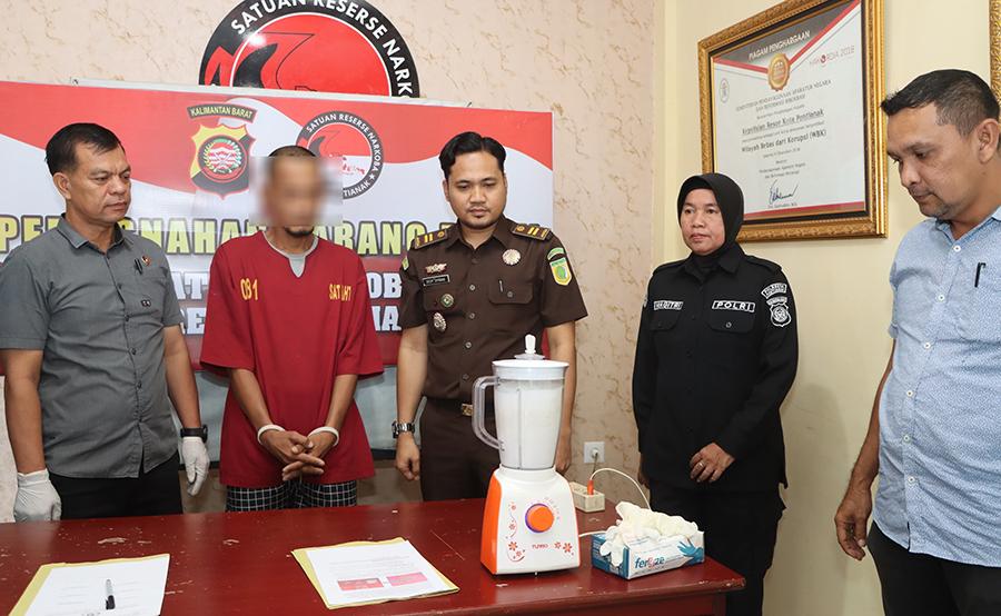 Satresnarkoba Polresta Pontianak Musnahkan Barang Bukti Narkotika Golongan I Seberat 6,30 Gram