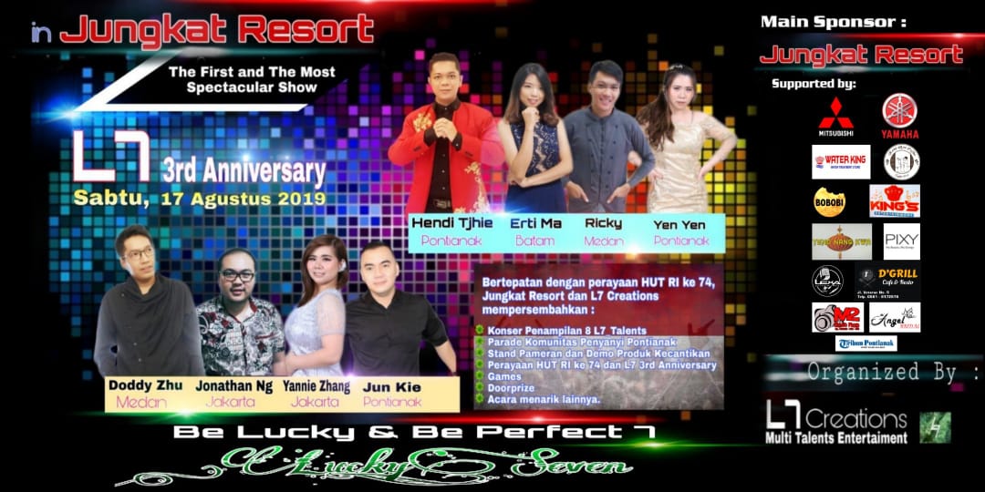 Yuk Ikutan dan Saksikan Kemeriahan Konser Peringatan Anniversary ke- 3 L7 dan Perayaan HUT RI ke-74