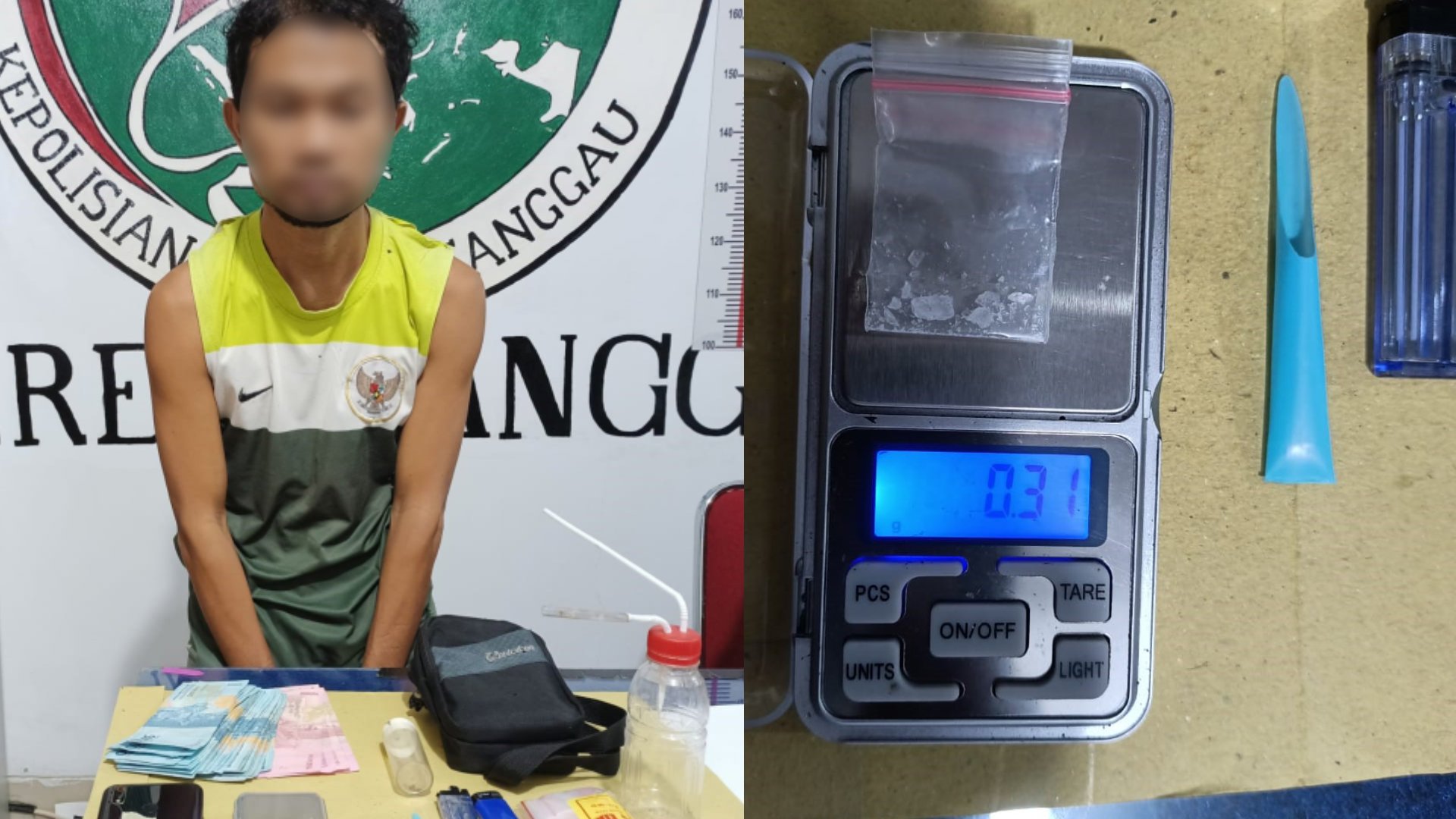 Tangkap Tersangka Penyalahgunaan Narkoba, Ini Barang Bukti Yang Disita Polres Sanggau