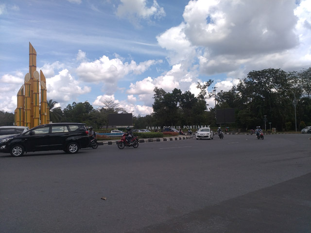 Arus Lalu Lintas Bundaran Digulis Untan Lancar