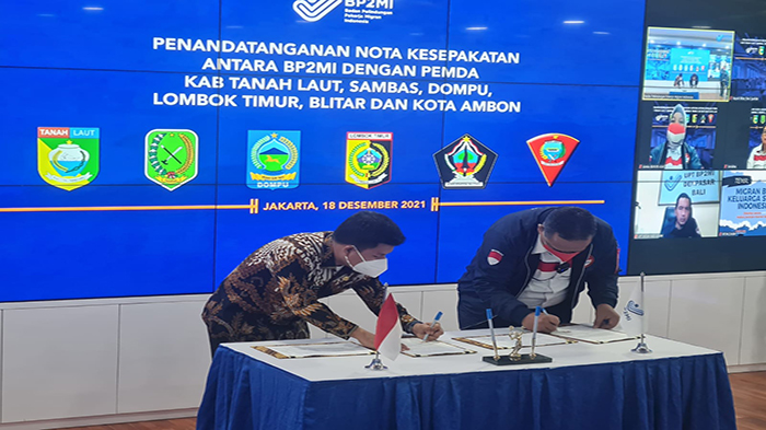 Sambas Penyumbang PMI, Bupati Satono Tandatangani Nota Kesepakatan Dengan BP2MI