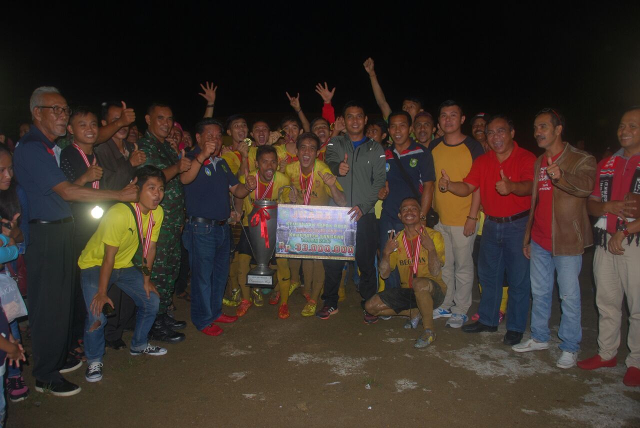 Tundukkan ASS, Tayan Hilir Juarai Daranante Cup