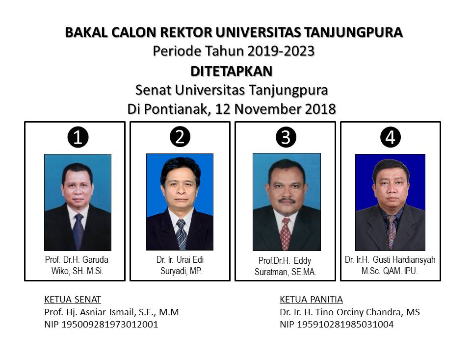 Empat Kandidat Berebut Kursi Rektor Untan, Panitia Beberkan Tahapan Seleksinya!