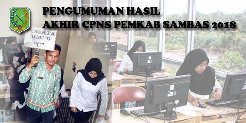 BKPSDMAD Sambas Umumkan Hasil Test CPNS 2018, Ini Linknya