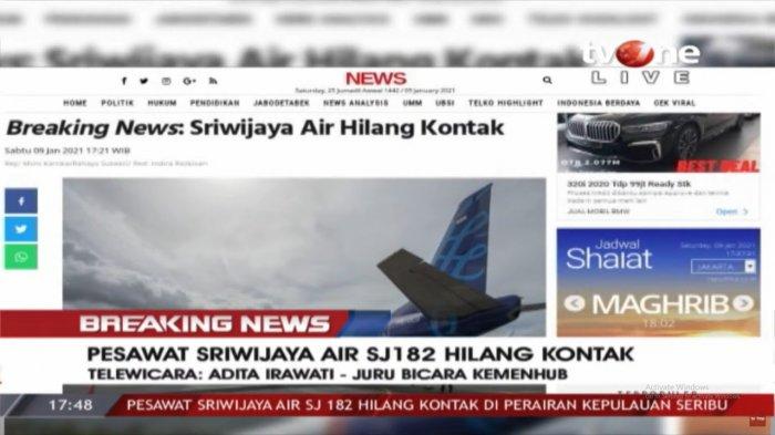 Daftar Penumpang Pesawat Sriwijaya Hilang Kontak Hari Ini Sabtu 9 Januari 2021 Jakarta Pontianak