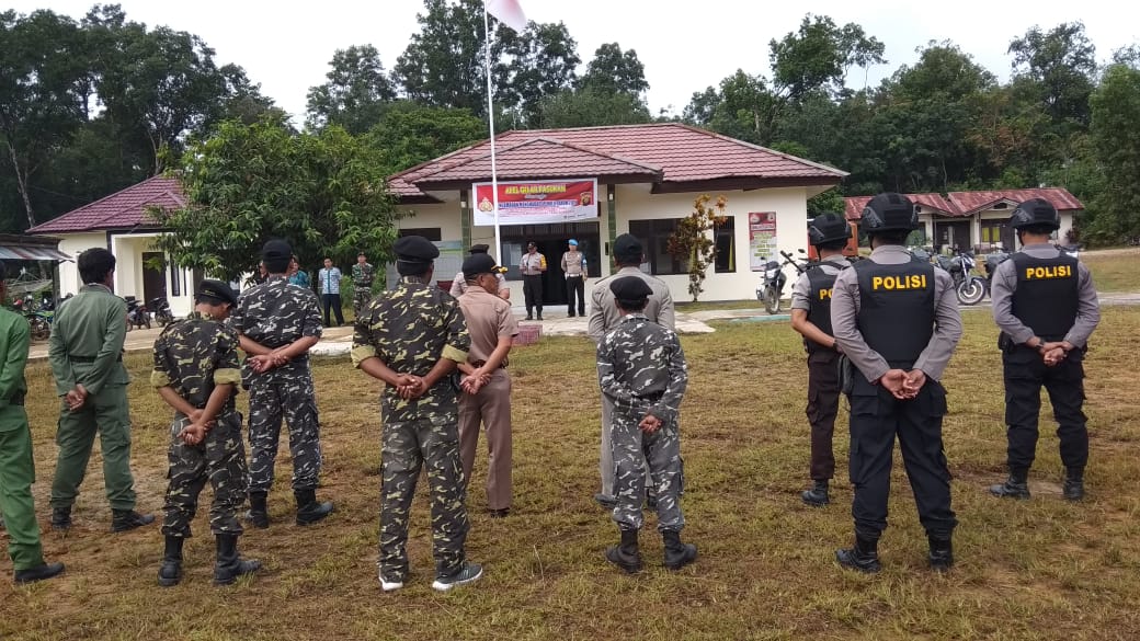 Polsek Belitang Laksanakan Apel Gelar Pasukan untuk Pengamanan Pemilu 2019
