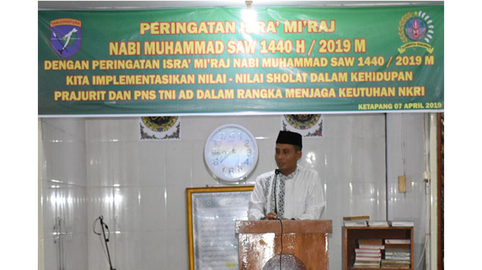 Keluarga Besar Kodim 1203/Ktp Peringati Isra Miraj Nabi Muhammad SAW