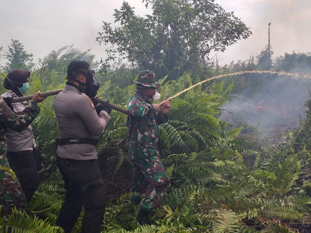 Tim Gabungan Padamkan Karhutla di Sungai Kakap