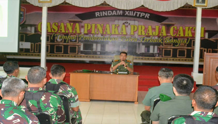 Danrindam XII/Tpr: Netralitas TNI Merupakan Amanah Konstitusi