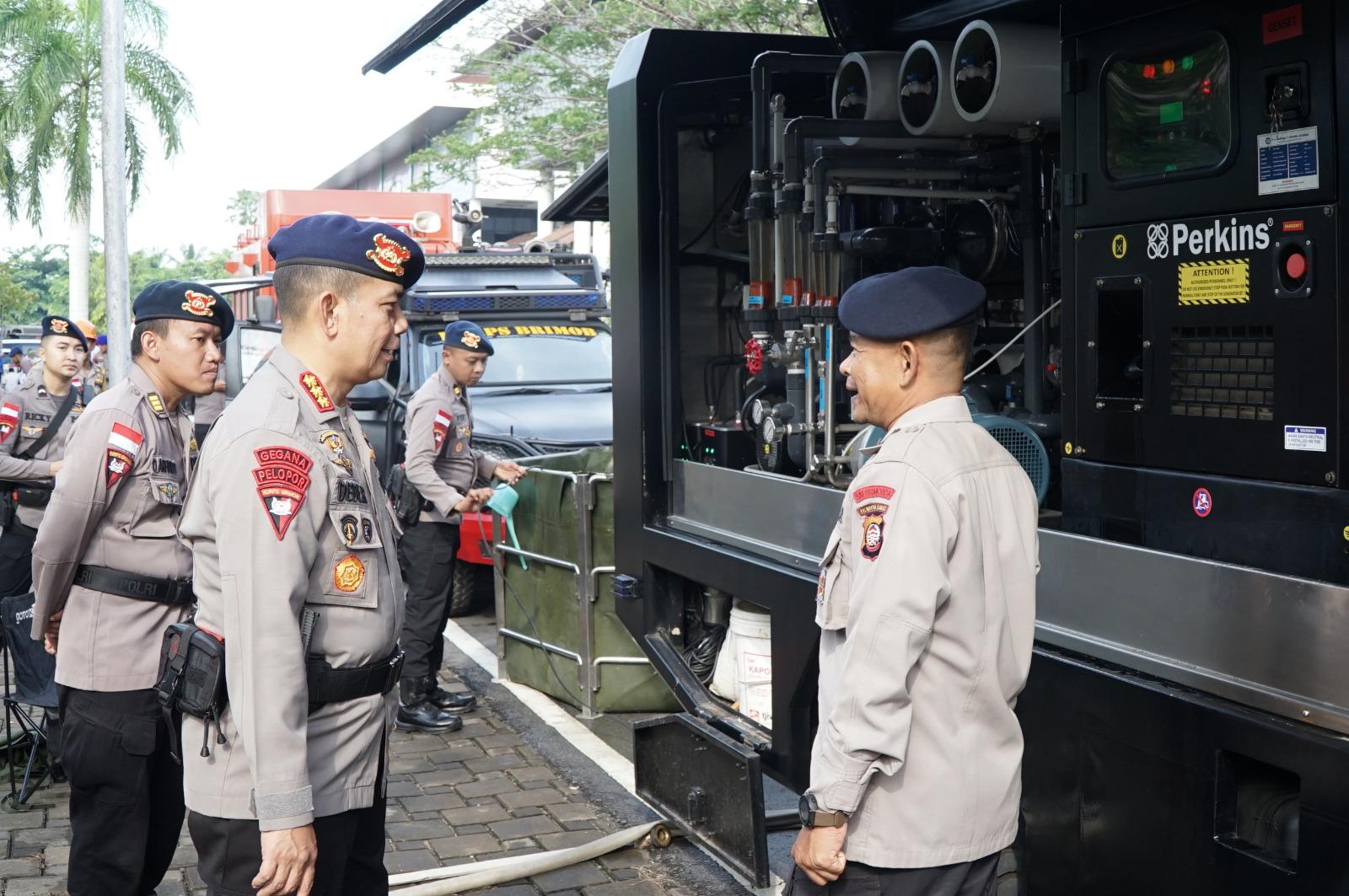 Dansatbrimob Polda Kalbar Cek Sarana dan Prasarana yang Dimiliki Satbrimob Polda Kalbar