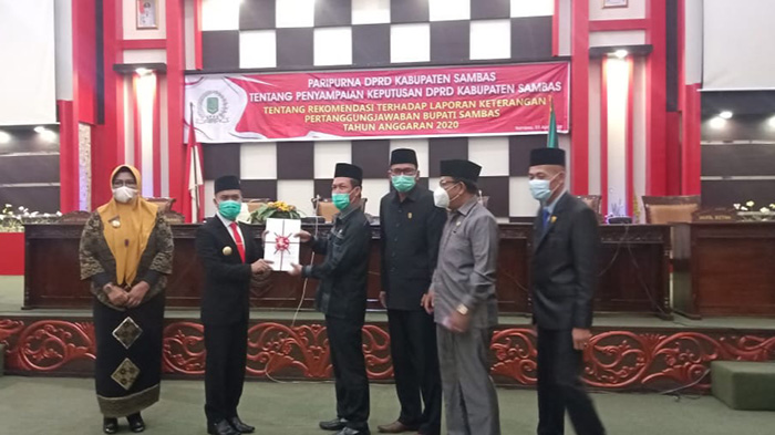 DPRD Sambas Gelar Paripurna, Abu Bakar: Bahas LKPJ Bupati Tahun Anggaran 2020