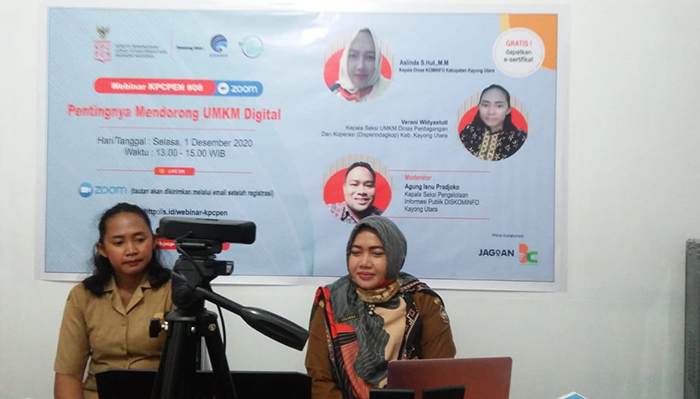 Diskominfo Kayong Utara Gelar Seminar Online Program Pemulihan Ekonomi Nasional Bagi UMKM