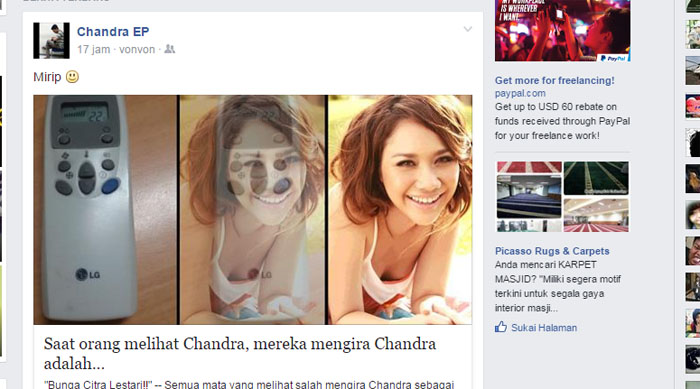 Serunya Kuis Vonvon! Botol Sambal Jadi Mirip Afgan, Remot AC Mirip Bunga Citra Lestari