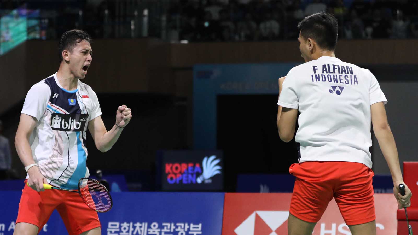 Live Streaming BWF Final Korea Open 2019 Badminton Fajar/Rian Vs Kamura/Sonoda Segera Berlangsung