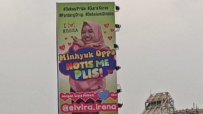 Cari Perhatian, Fans Berat Oppa Mihnyuk Nekat Pajang Fotonya di Papan Reklame