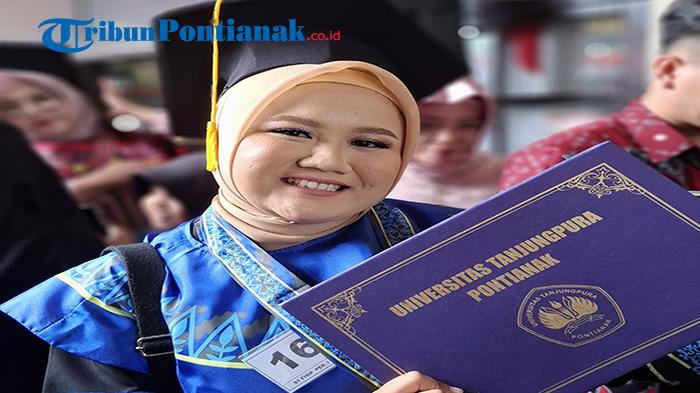Lulus Dengan Pujian, Riska Nanda Wisudawati Untan Jadi Pelipat Surat Suara Pemilu untuk Bayar UKT