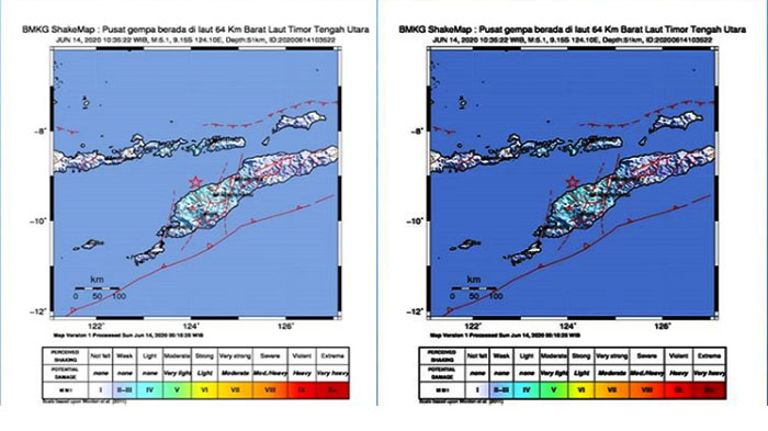 Gempa Hari Ini M 5,1 Mengguncang Kabupaten Timor Tengah Utara NTT, Tidak Berpotensi Tsunami