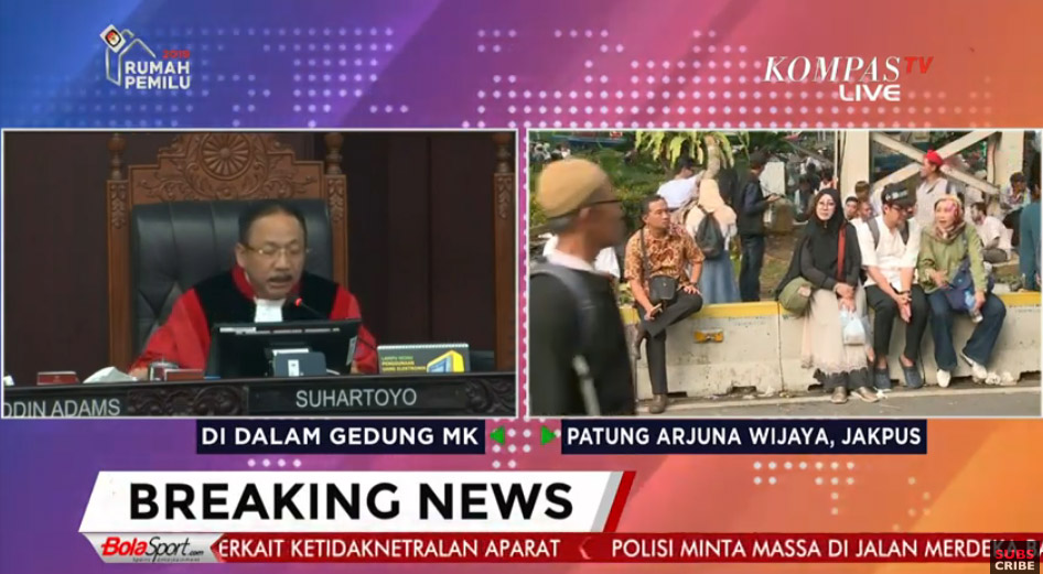 Masih Berlangsung LIVE Sidang Putusan MK Pilpres, Hakim MK Tak Temukan Bukti Ketidaknetralan Aparat