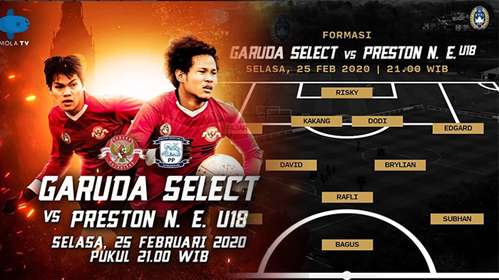 HASIL Garuda Select Vs Preston North End, Kombinasi Maut Rafli Asrul dan Bagus Kahfi | Lihat Golnya
