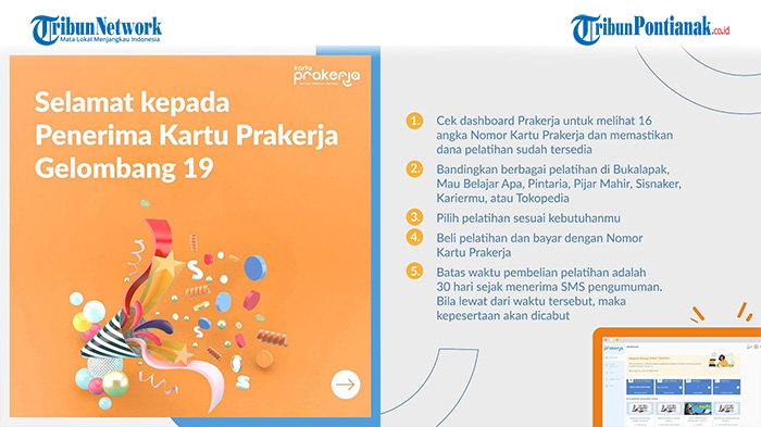 Hasil Kartu Prakerja Gelombang 19 Diumumkan, Segera Daftar Pelatihan di Platform Digital