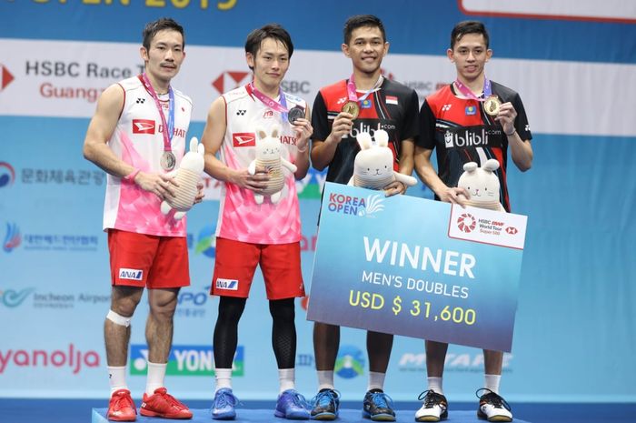 Hasil Lengkap Final Korea Open 2019 Badminton BWF - Fajar/Rian Juara, Lima Negara Berbagi Gelar