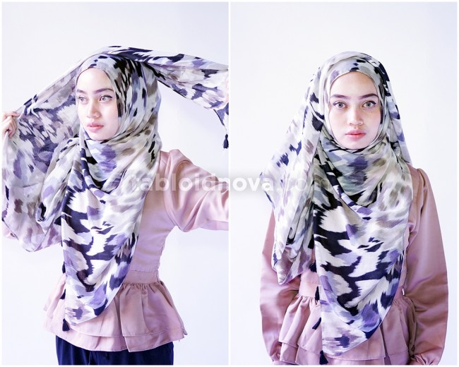 Hanya 20 Detik Gaya Hijab syar’i dengan Kerudung Panjang Menutup Dada, Berikut Tutorialnya!