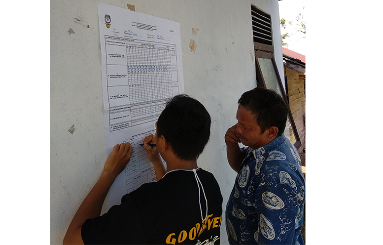 Karolin-Gidot Unggul di TPS 01 Desa Pala Pulau Putussibau Utara