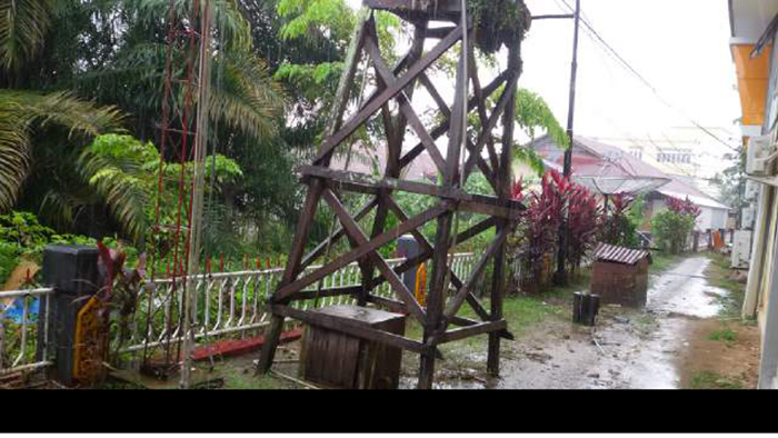 Kota Sanggau Diguyur Hujan Lebat