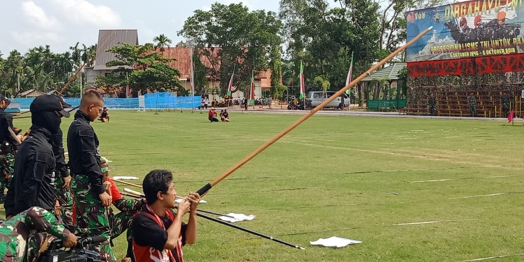 Kodim 1205/STG Kirim 12 Atlet Sumpit di Perlombaan Kodam XII/Tanjungpura