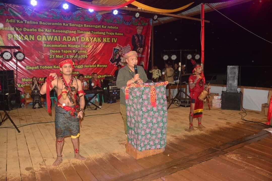 Sekda Ketapang Tutup Pekan Gawai Dayak ke-IV Nanga Tayap, Minta Setiap Tahun Rutin Dianggarkan