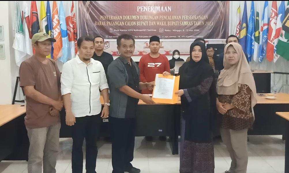 Tuntas Syarat Silon, Misni-Mariadi Optimis Lolos Verifikasi KPU Sambas