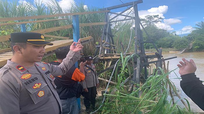 BPBD Sintang Pastikan Pemda Akan Segera Bangun Ulang Jembatan Gantung Desa Bangun Sepauk