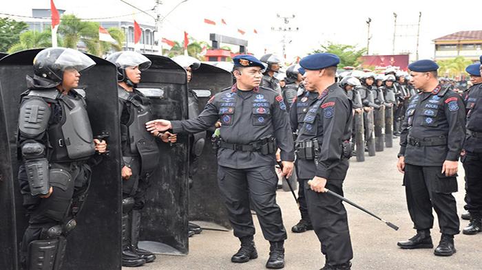 Masuk Tahun Politik, Kunjungan Danpasbrimob Brigjen Arif Cek Brimob Polda Kalbar