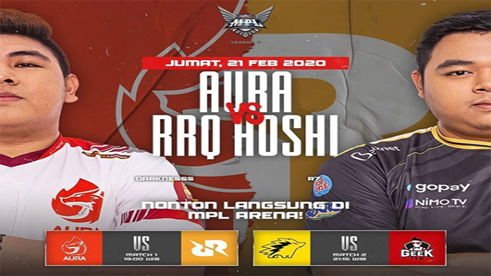 JADWAL MPL Season 5 Hari Ini - Aura Vs RRQ dan ONIC Vs Geek Fam