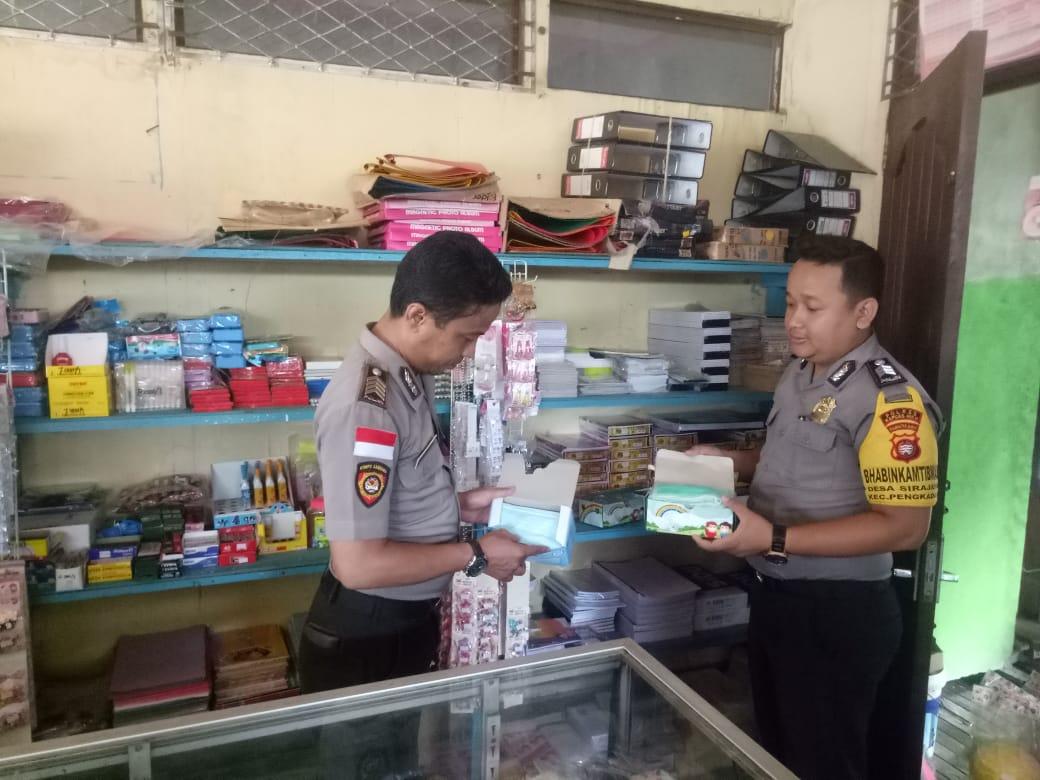 Cek Ketersediaan Masker di Pengkadan, Ini Imbauan Kapolsek Jaspian