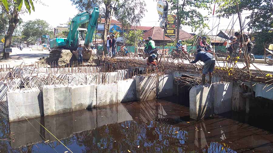 Pengerjaan Proyek Jembatan Bansir Sudah 50 Persen