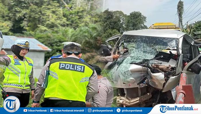 Mobil Pengangkut Pupuk Kecelakaan di Tayan Hulu, Kendaraan Rusak Berat 3 Orang Luka-luka - Tribunpontianak.co.id