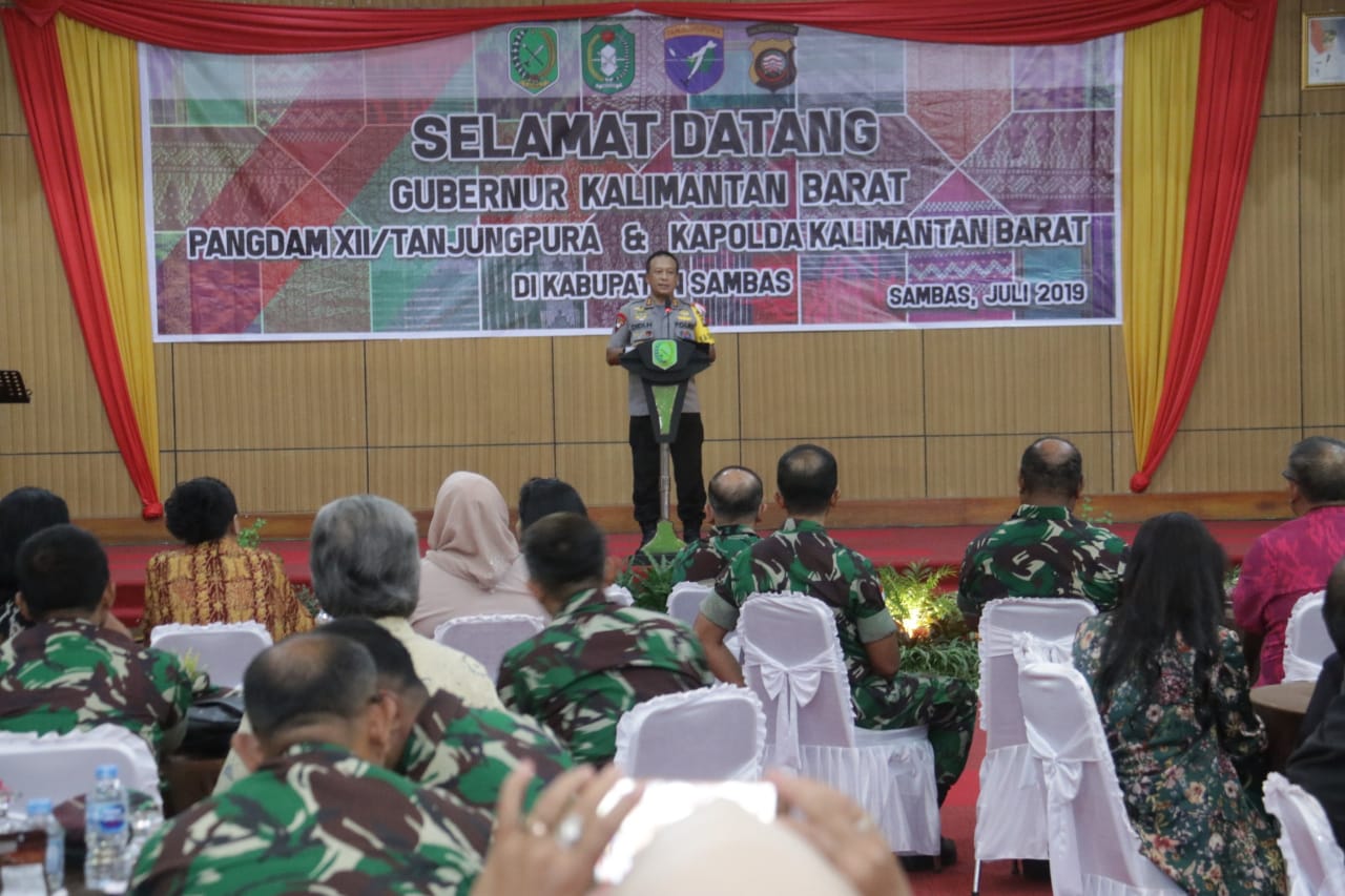 Datang ke Sambas, Polda Kalbar Paparkan Kondisi Keamanan di Perbatasan