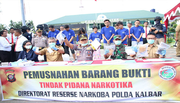 Polda Kalbar Berhasil Ungkap Jaringan Narkoba Pontianak-Landak Ini Nama Pelakunya